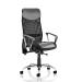 Trexus Vegas Executive Chair With Arms Leather Headrest Leather Seat Mesh Back Black Ref EX000074