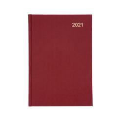 Cheap Stationery Supply of 5 Star Office 2021 Diary Day to Page Casebound and Sewn Vinyl Coated Board A5 210x148mm Red 166836 Office Statationery