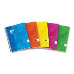 Oxford Soft Touch Wirebound A5 Assorted Colours Ref 400110083 [Pack 5] 166866