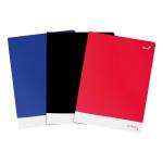 Silvine Soft Touch Perfecto Notebook 75gsm Ruled and Perforated 160pp A4+ Assorted Ref PERA4RBBST[Pack 6] 167580