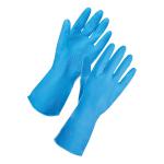 Supertouch Household Latex Gloves Medium Blue Ref 13312 [Pair] 167624