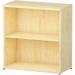 Trexus Office Low Bookcase 800x400x800mm 1 Shelf Maple Ref I000229