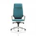 Adroit Xenon Black Shell Head Rest Chair Blue 520x470x450-535mm Ref KC0215