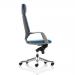 Adroit Xenon Black Shell Head Rest Chair Blue 520x470x450-535mm Ref KC0215