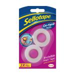 Sellotape On-Hand Refill Invisible Tape 18mm x 15m [Pack 2] 168027
