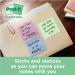 Post-it® Recycled Notes, Assorted Colours, 76 mm x 127 mm, 100 SheetsPad, 16 PadsPack Ref 655-1RPTN 168308