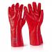Click2000 PVC Gauntlet Open Cuff 14 Inch Red Ref PVCR14 [Pack 100] *Up to 3 Day Leadtime*
