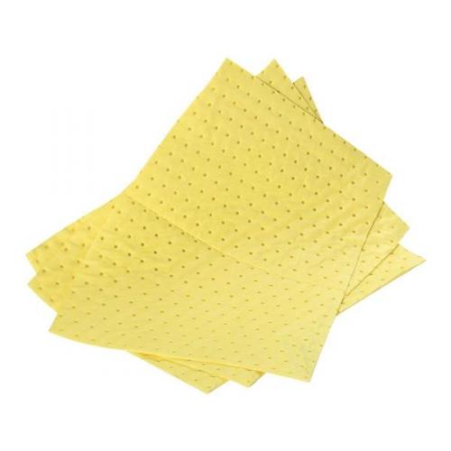 Fentex Chemical Absorbent Pads 85 Litres 400x500mm Yellow CB100M