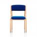 Trexus Wood Frame Conference Chair No Arms Blue 450x490x450mm Ref BR000087