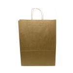 Kraft Paper Carrier Bag Twisted Handles Large 320x420x150mm 100g Natural Brown Ref 12933 [Pack 100] 169142