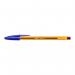 Bic Cristal Original Ballpoint Pen Fine 0.8mm Tip Blue Ref 872730 [Pack 50] 169145