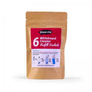 Show-me Whiteboard Cleaner Refill Sachets for 500ml Bottle Pack of 6