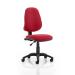 Trexus 1 Lever High Back Permanent Contact Chair Red 480x450x490-590mm Ref OP000161