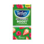 Tetley Super Green Tea BOOST Strawberry & Raspberry with Vitamin B6 Ref 4690A [Pack 25] 170183