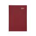 5 Star Office 2021 Diary Week to View Casebound and Sewn Vinyl Coated Board A5 210x148mm Red