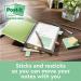 Post-it® Recycled Notes, Assorted Colours, 38 mm x 51 mm, 100 SheetsPad, 6 PadsPack Ref 653-1GB 170527