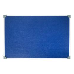 Cheap Stationery Supply of 5 Star Office Felt Noticeboard with Fixings and Aluminium Trim W900xH600mm Blue 171617 Office Statationery