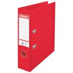 Esselte No. 1 Lever Arch File PP Slotted 75mm Spine A4 Red Ref 879983 171769