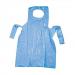 Polythene Aprons On Roll Disposable Perforated 17 Micron 690x1170mm Blue [Pack 200]