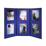 Nobo Showboard Extra Display 3 Panels 9.5Kg W1800xH2700mm-Open Sides Blue and Grey Ref 1901710 192399