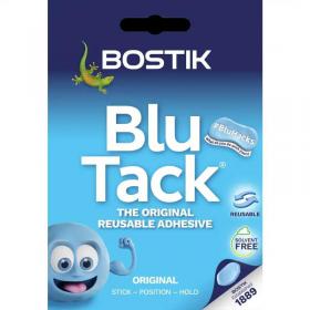 Bostik Blu-tack Mastic Adhesive Non-toxic Handy Pack Blue 203240