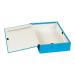 Concord Contrast Box File Laminated 75mm Spine Foolscap Sky Blue Ref 13478 [Pack 5]