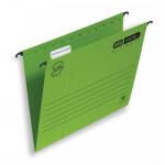 Elba Verticflex Ultimate Suspension File 15mm V-base 240gsm Foolscap Green Ref 100331170 [Pack 25] 208448