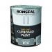 Ronseal One Coat Cupboard & Interior Wood Paint Satin Granite Grey 750ml. 210021