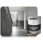 Ronseal One Coat Cupboard & Interior Wood Paint Satin Granite Grey 750ml. 210021