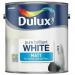 Dulux Matt Emulsion Paint For Walls And Ceilings - Pure Brilliant White 2. 5 Litres 210773