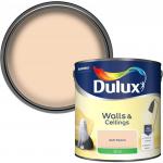 Dulux Silk Emulsion Paint For Walls And Ceilings - Soft Peach 2.5 Litres 211391