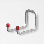 Fixtures Double Wall Hook Galvanised Steel 120mm x 90mm 211755
