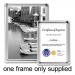 5 Star Facilities Clip Display Frame Aluminium with Fixings Front-loading A3 297x13x420mm Silver
