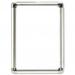 5 Star Facilities Clip Display Frame Aluminium with Fixings Front-loading A2 420x13x594mm Silver