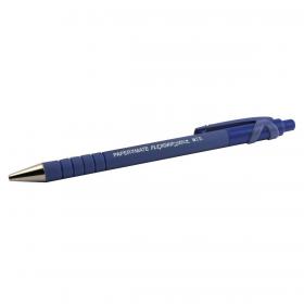 Paper Mate Flexgrip Retractable Ultra Ball Pen Medium 1.0mm Tip 0.7mm Line Blue Ref S0190433 Pack of 12 216491