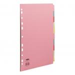 Concord Subject Dividers 10-Part Multipunched Extra Wide 160gam Extra Wide A4+ Assorted Ref 72699/J26 218131