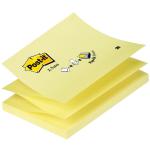 Post-it Z Notes 76x127mm Canary Yellow Ref R350Y [Pack 12] 218697