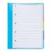 Rexel JOY Part File Polypropylene with Colour-coded Indexed Sections 5-Part A4 Ref 62146