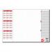 5 Star Office Paper Desk Pad 30 Sheets 590x410mm 80gsm White Printed 242537