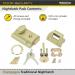Sterling Standard Nightlatch Left & righthanded Doors Champagne Full Pack 2 keys NLS101 243402