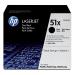 Hewlett Packard [HP] No. 51X Laser Toner Cartridge Page Life 26000pp Black Ref Q7551XD [Pack 2]