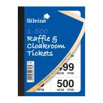 Cloakroom or Raffle Tickets Numbered 1-500 Assorted Colours [Pack 12] 253849