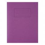 Silvine Exercise Book Ruled and Margin 80 Pages 75gsm 229x178mm Purple Ref EX100 [Pack 10] 25879X