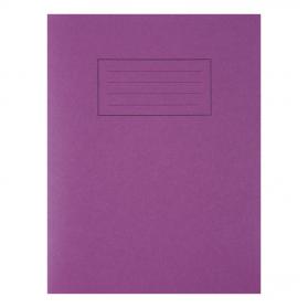 Silvine Exercise Book Ruled and Margin 80 Pages 75gsm 229x178mm Purple Ref EX100 [Pack 10] 25879X