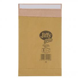 Jiffy Padded Bag Envelopes Size 1 P&S 165x280mm Brown Ref JPB-1 Pack of 100
