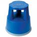 5 Star Facilities Step Stool Mobile Plastic Lightweight Strong Top D290xH430xBaseD400mm 2.8kg Blue 
