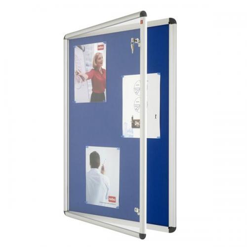 Nobo Display Cabinet Noticeboard Visual Insert Lockable 1902048