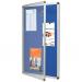 Nobo Display Cabinet Noticeboard Visual Insert Lockable A0 W1350xH1060mm Blue Ref 1902049