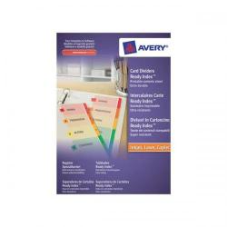 Cheap Stationery Supply of Avery ReadyIndex (A4) Dividers Card with Coloured Contents Sheet Matching Mylar Tabs March - April 10100402 Office Statationery