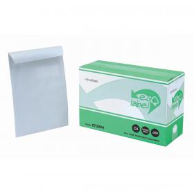 5 Star Eco Envelopes Recycled Pocket Self Seal Window 90gsm C4 324x229mm White Pack of 250 273254